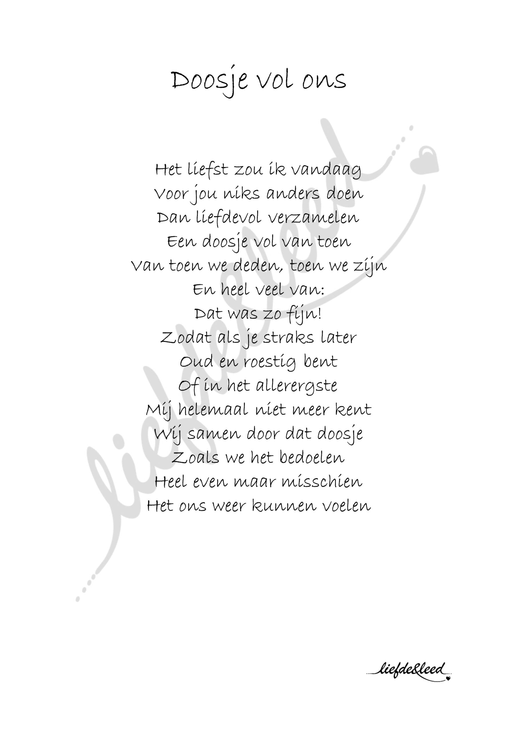 Doosje vol ons