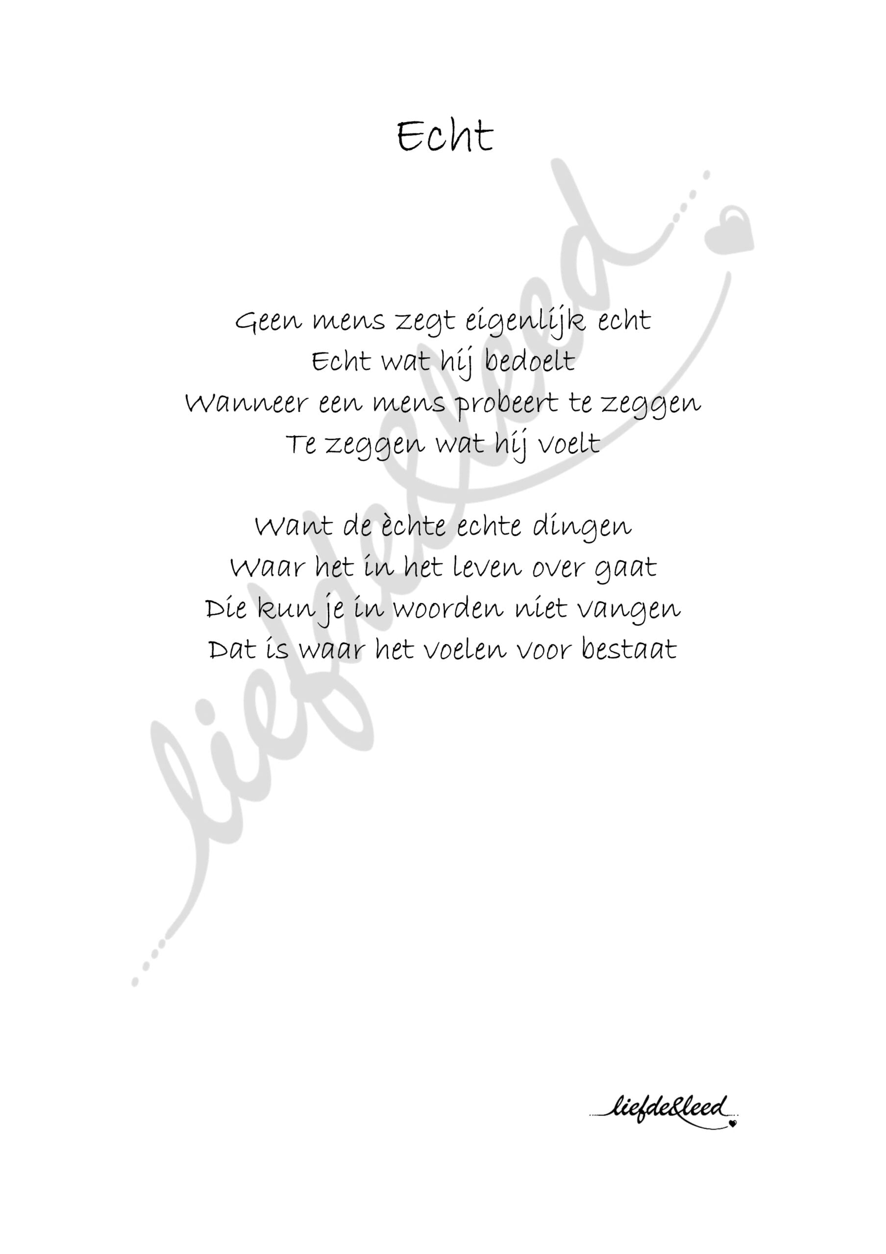 gedicht echt