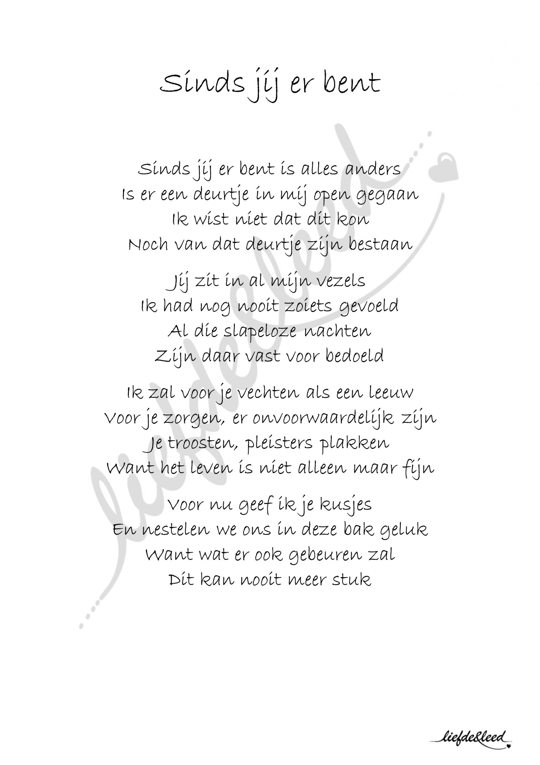 sinds jij er bent