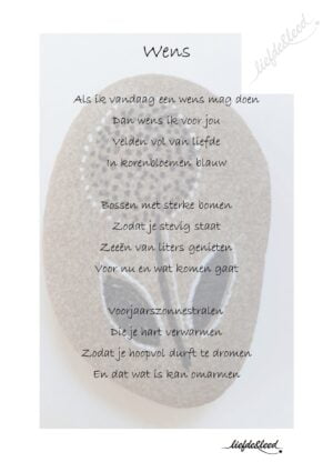 wens, liefde en leed, gedicht