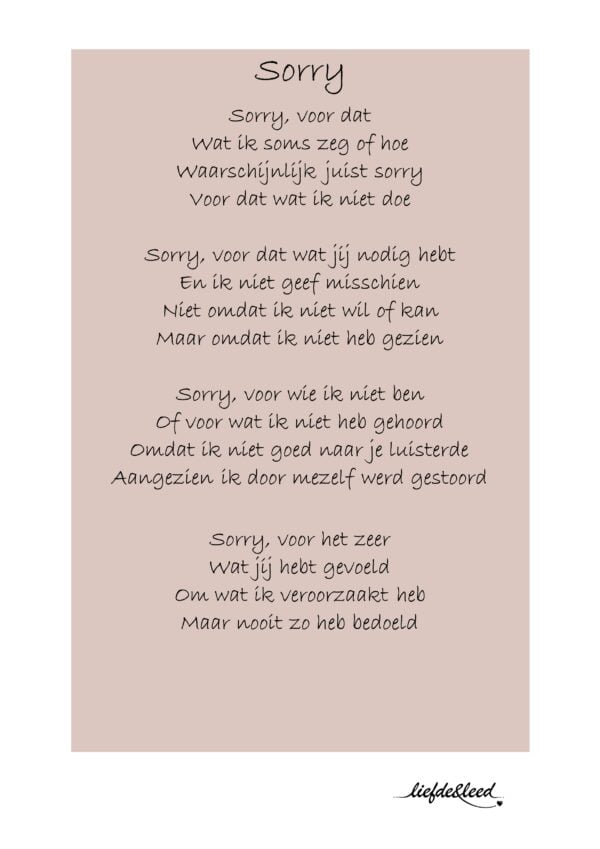 Sorry