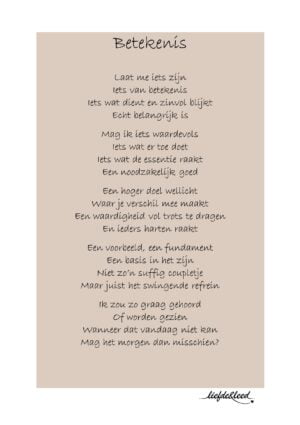 liefde en leed, gedicht